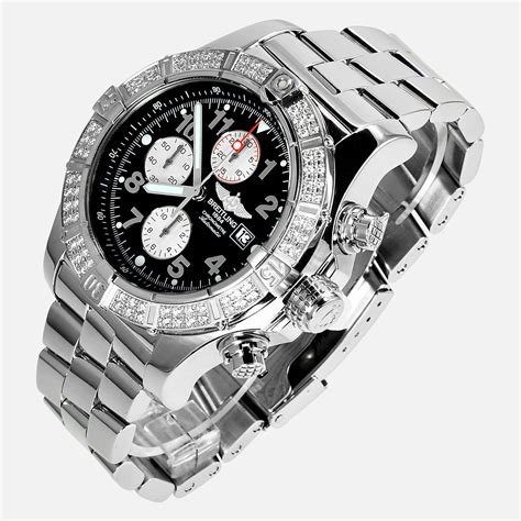 breitling avenger diamond bezel|breitling navitimer diamond bezel.